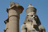Statue, Karnak Tempel, Rundreise Ägypten