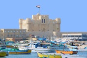 Alexandria, Zitadelle von Qaitbay, Schloss, Ägypten, Schiffe, Hafen