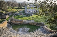 Der archäologische Park von Apollonia Blick von Oben auf den archäologische Park von Apollonia