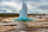 Landschaft, Island, Geysir