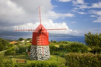 Faial, Windmühle, Azoren, Natur, Meer