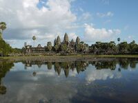 See, Tempel, Angkor Wat, Rundreise Kambodscha