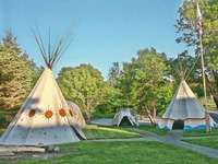 Usa, Tipi, Schlafen, Indianer