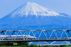 Shinkansen, Hochgeschwindigkeitszug, Japan, Transport, Fuji