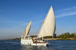Dahabyia, Nil, Ägypten, Segelboot