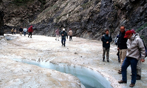Yolyn Am Schlucht Yolyn Am, Besucher, Rundreise Mongolei