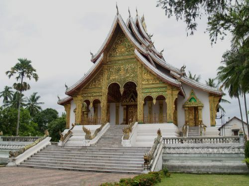 Gebäude in Luang Prabang in Laos Tempel, Luang Prabang, laos kambodscha vietnam beste reisezeit