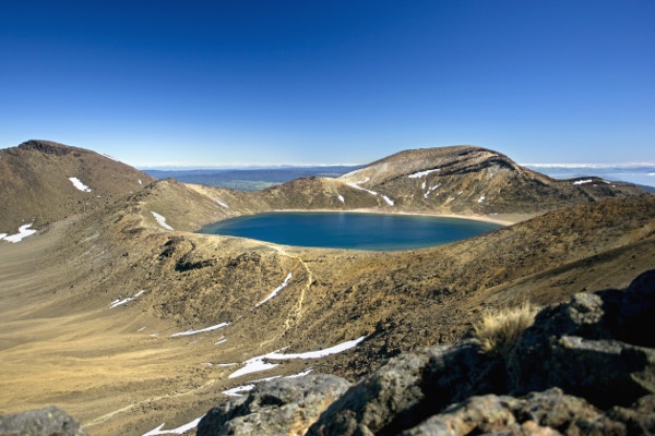 Neuseeland Urlaub, Krater, See, Landschaft