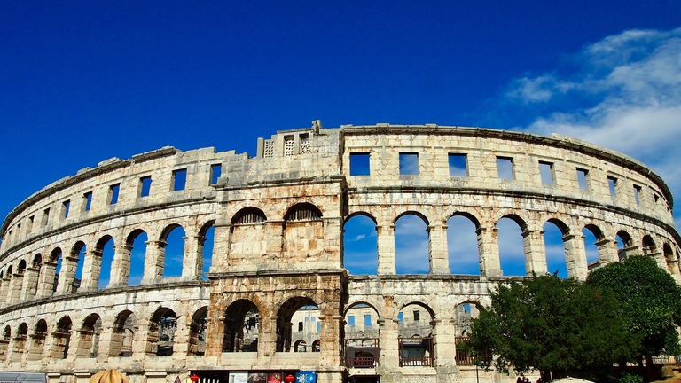 Das Amphitheater in Pula Amphitheater, Pula, Kroatien, Ruine, Rundreise Kroatien