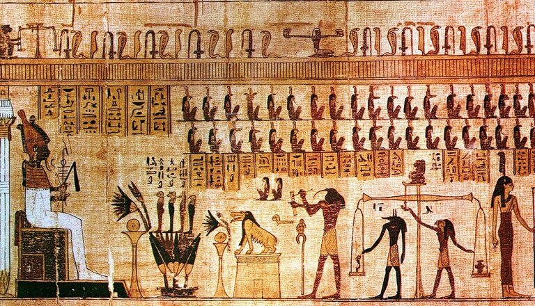 Papyrus im Ägyptischen Museum