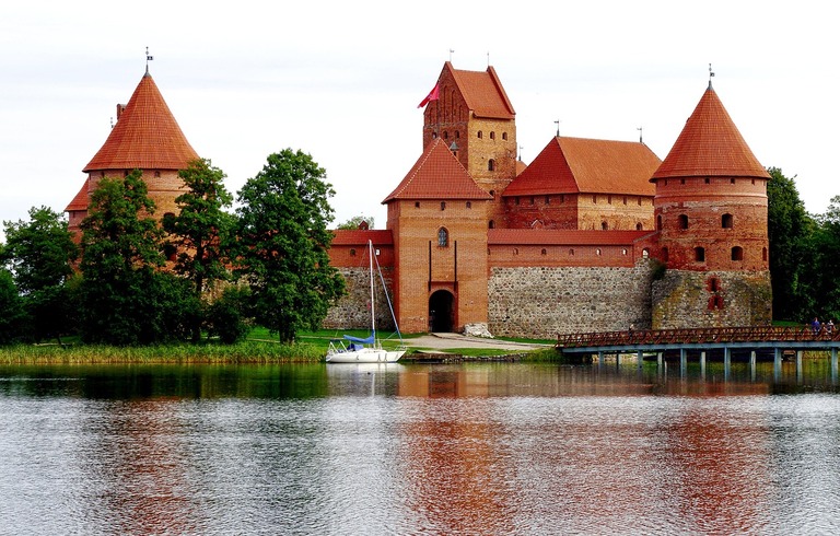 Die Wasserburg Trakai Trakai, Vilnius Litauen, Wasser, baltikum radreise
