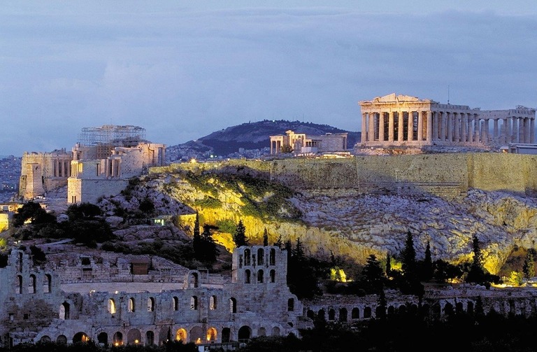 Griechenland, Family, Akropolis, Athen