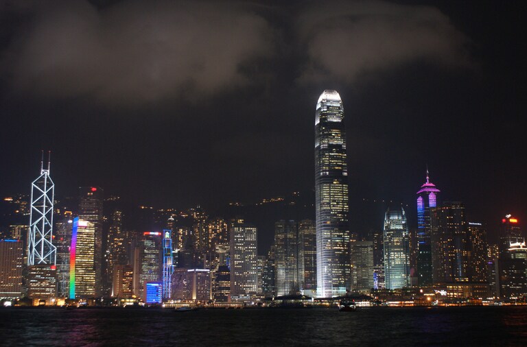 Hongkong Hongkong bei Nacht