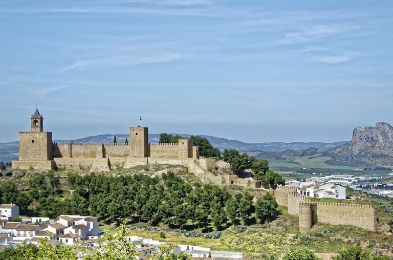 Die beeindruckende maurische Burg von Antequera.