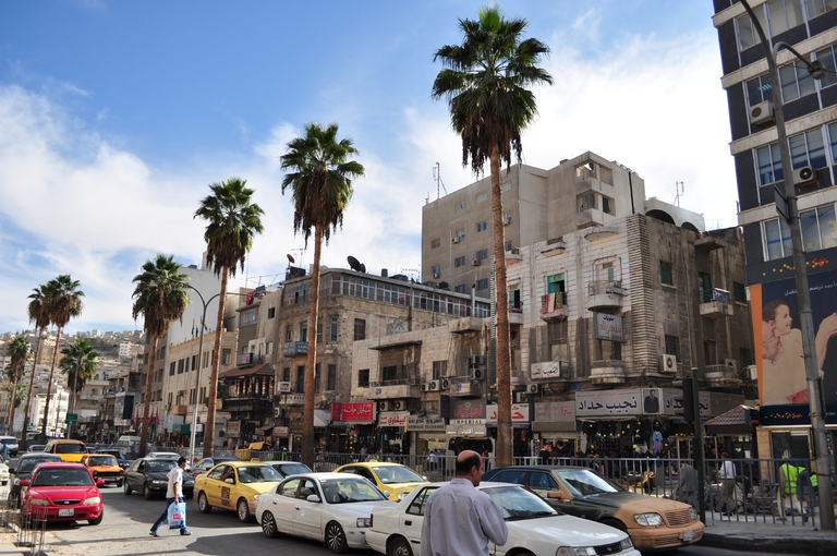 Das Stadtzentrum von Amman Amman, Stadt, Jordanien, Wanderreise Jordanien