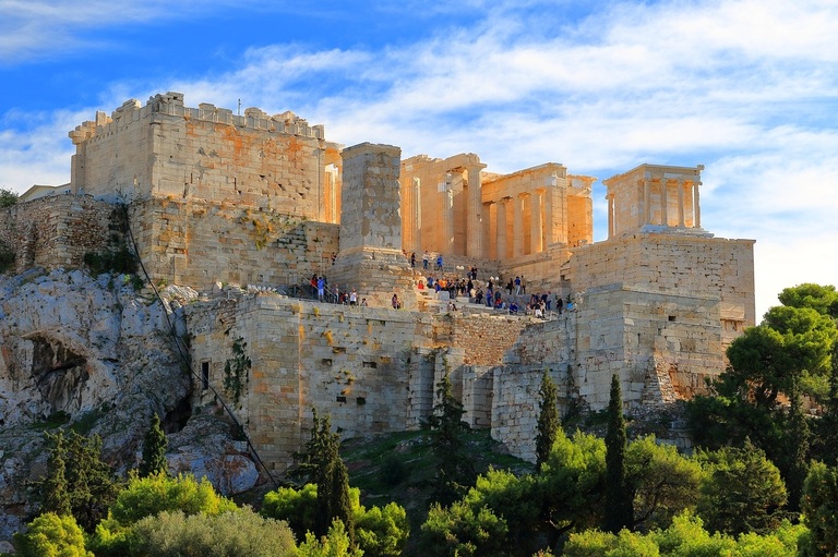Die berühmte Akropolis in Athen. Griechenland Athen Akropolis