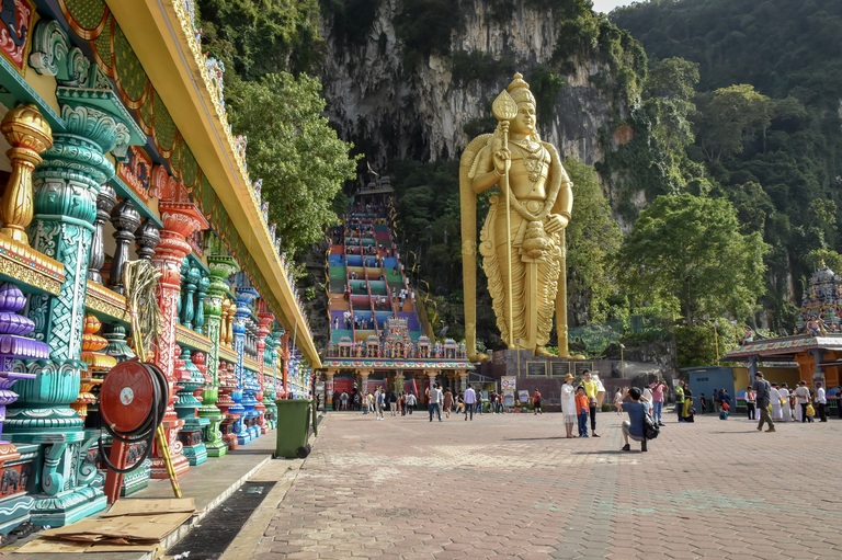 Die Batu Caves Batu Caves, Kuala Lumpur, Rundreise Thailand, Rundreise Malaysia, Rundreise Singapur, Rundreise Malaysia und Singapur 3 Wochen