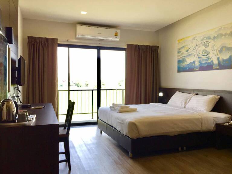 Alle Zimmer sind mit einem eigenen Bad mit Dusche und Toilette ausgestattet. Thailand Innenansicht zimmer