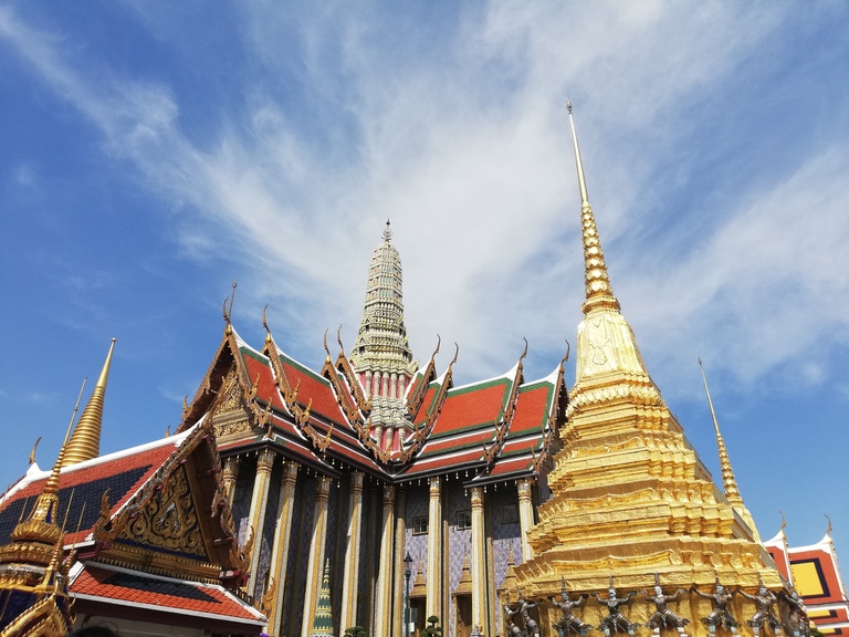 Der beeindruckende Königspalast Wat Phra Kaeo. Thailand Tempel, Thailand Rundreise 3 Wochen