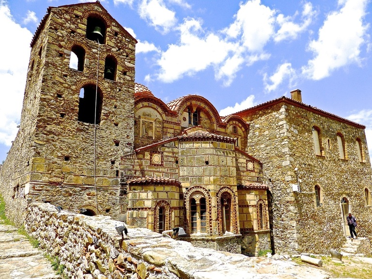 Die byzantische Ruinenstadt Mystras Griechenland Mystras