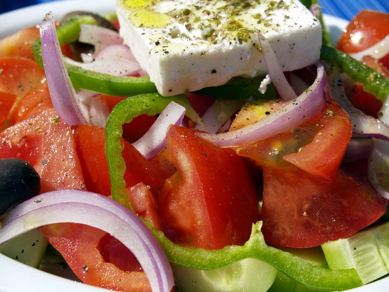 Typisch griechischer Salat Griechenland griechische Küche Salat