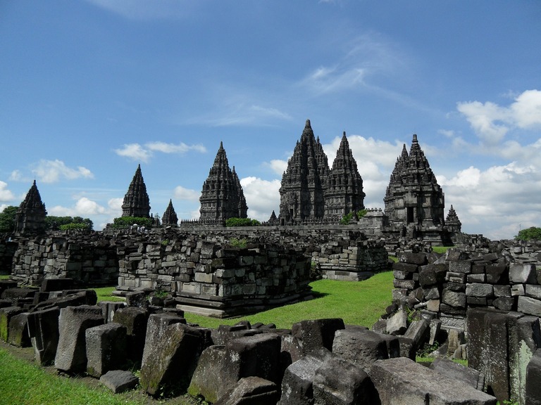 Ausblick auf Prambanan