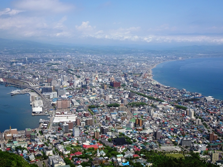 Japan, Hokkaido, Hakodate, Aussicht, japan hokkaido reisen