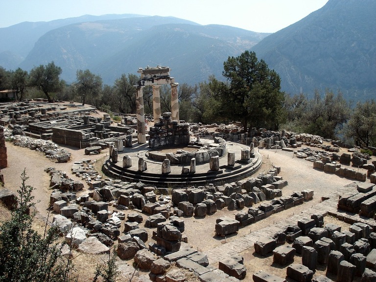 Griechenland, Family, Delphi, Athen, Orakel