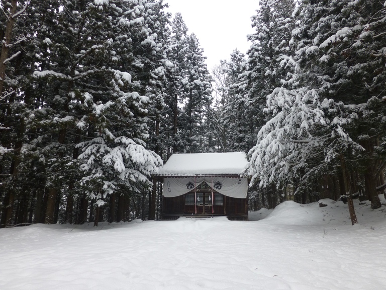 Nagano, Unterkunft, Hütte, Schnee, Landschaft