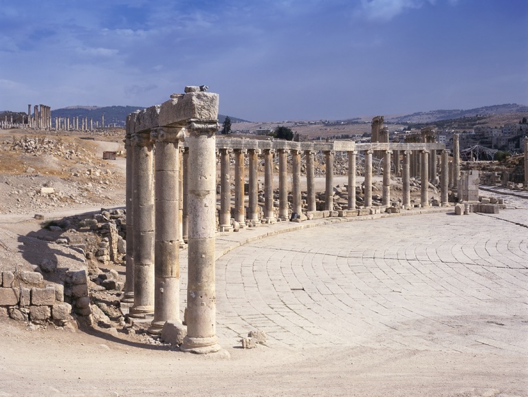 Jordanien Jerash Ovales Forum