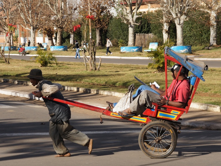 Pousse Pousse, Antsirabe, Madagaskar Pousse Pousse, Antsirabe, Madagaskar