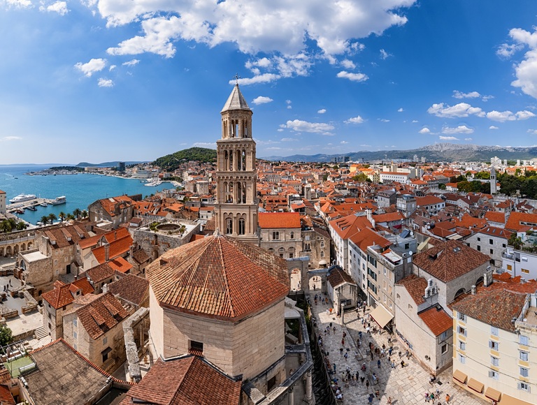 Split, Stadtblick, Kroatien, Radtour