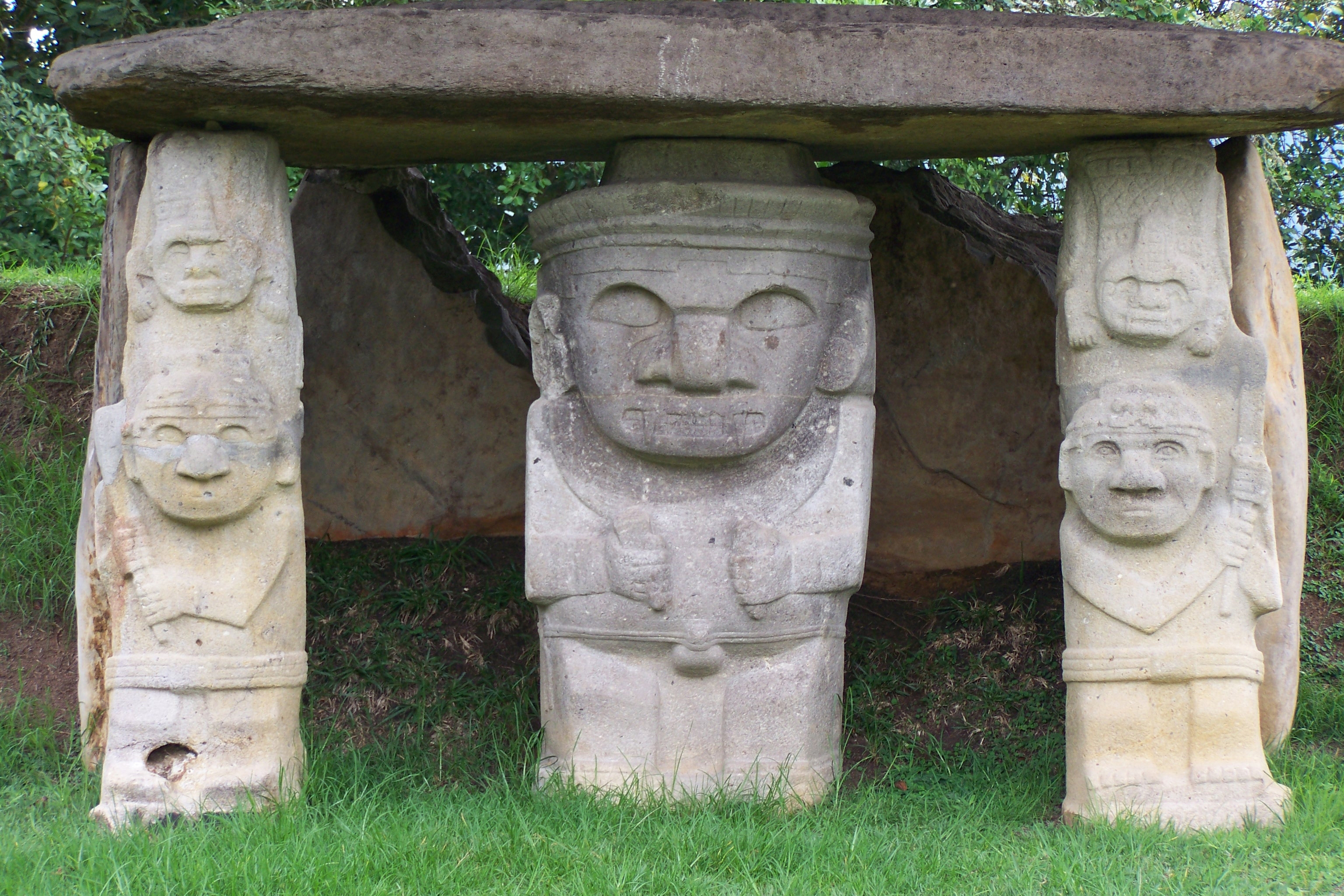 Statue, San Agustín, Kolumbien