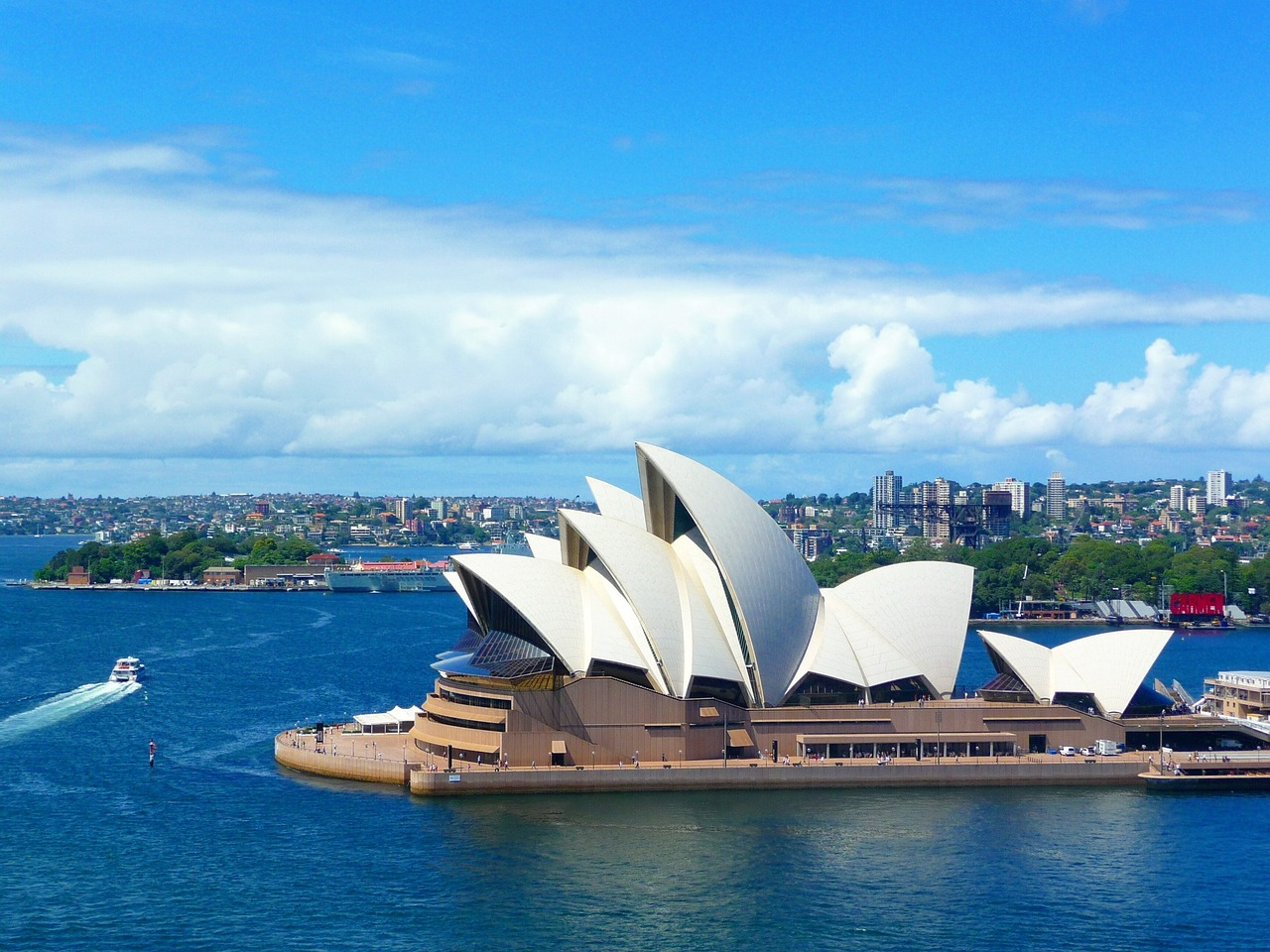 Opernhaus, Hafen von Sydney, Sydney Habour, Meer, Skyline, Rundreise Australien